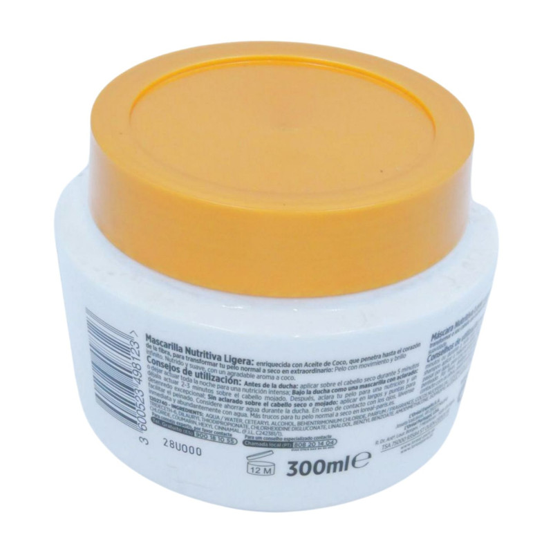 Mascarilla 300 Ml Aceite De Coco