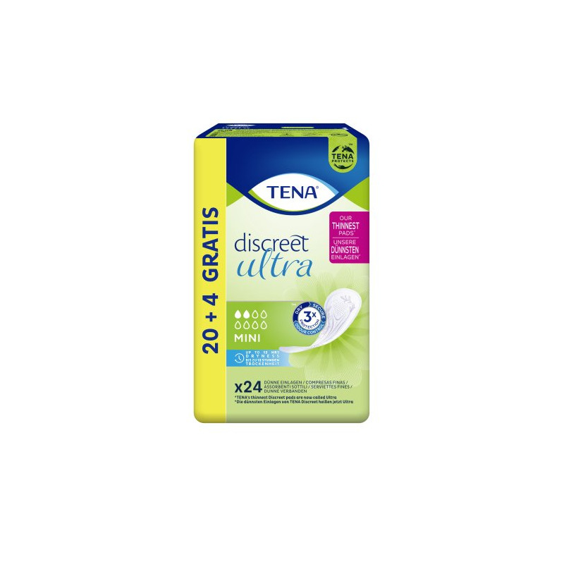 Tena Discreet Mini Ultra (20+4 Ud.) 2 Gotas