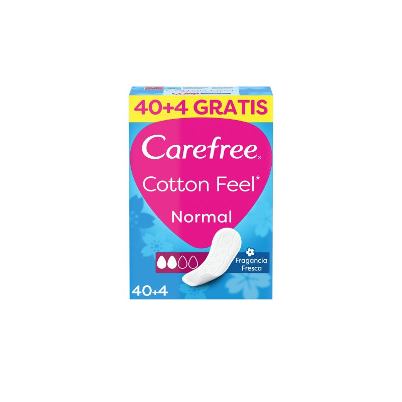 Carefree Protegeslip Fresh Cotton 40 + 4 Ud 
