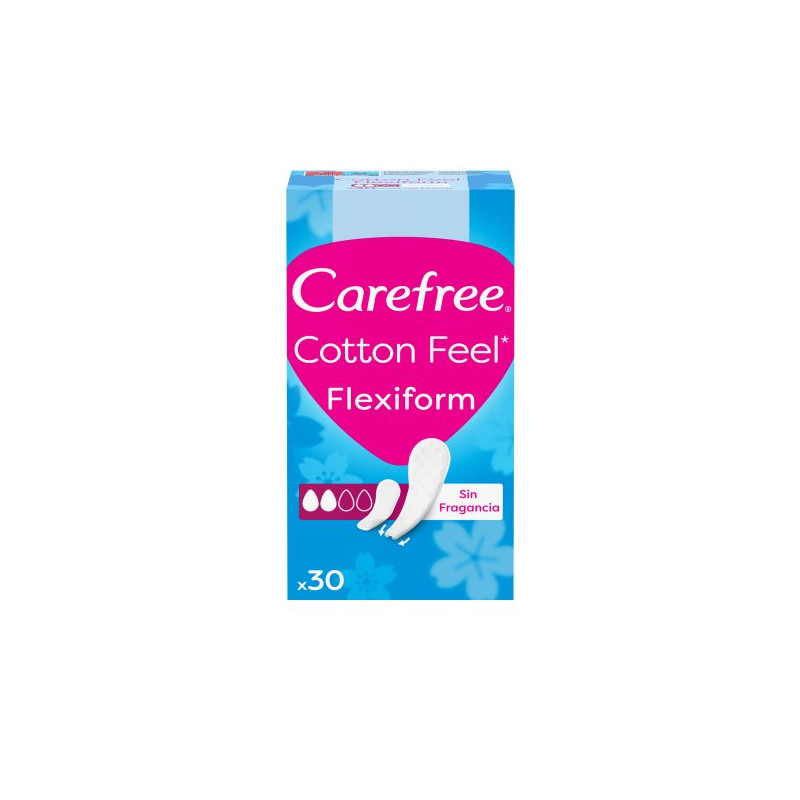 Carefree Protegeslip Flexiform Sin Fragancia 30 Ud 