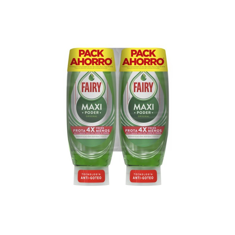 Fairy Lavavajillas 450 ml Maxi Poder Duplo