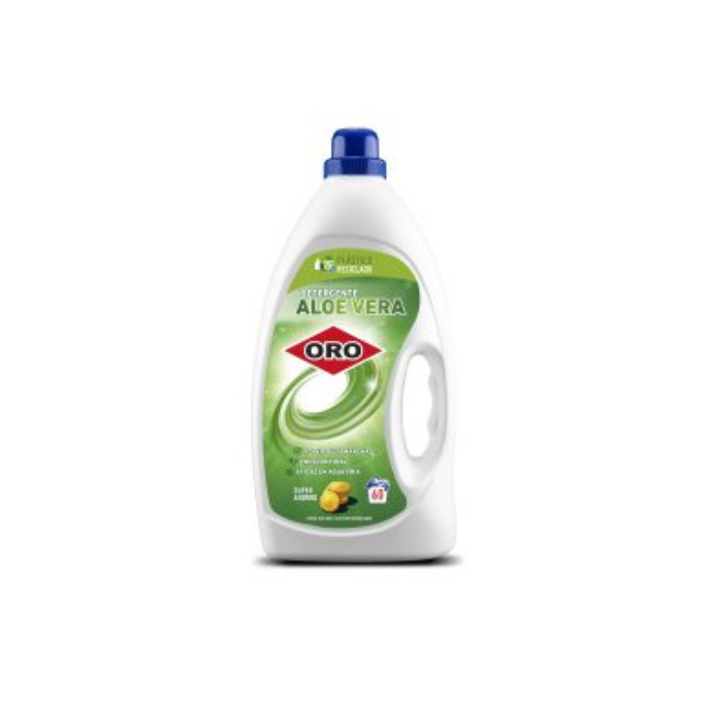 Detergente Liquido 4 L Aloe Vera (60 Dosis)