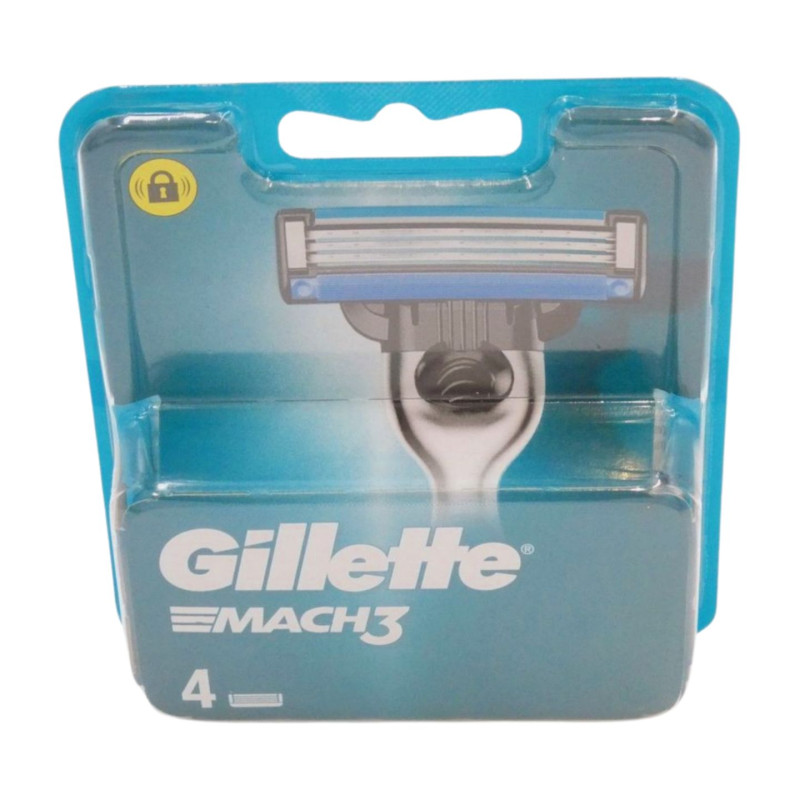 Gillette Mach3 Cargador 4 Recambios