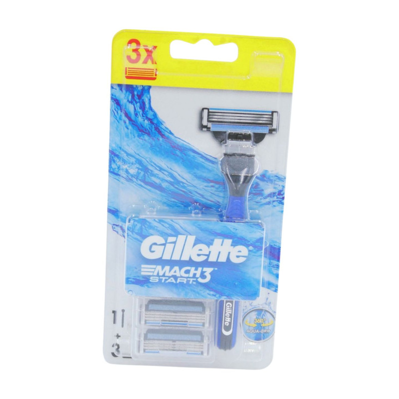 Gillette Mach3 Start Maquina + 3 Recambios