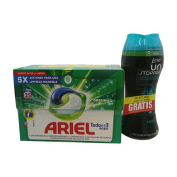 Ariel Set (3en1 Pods 25 D + Lenor Unsstop. 210 Gr) 