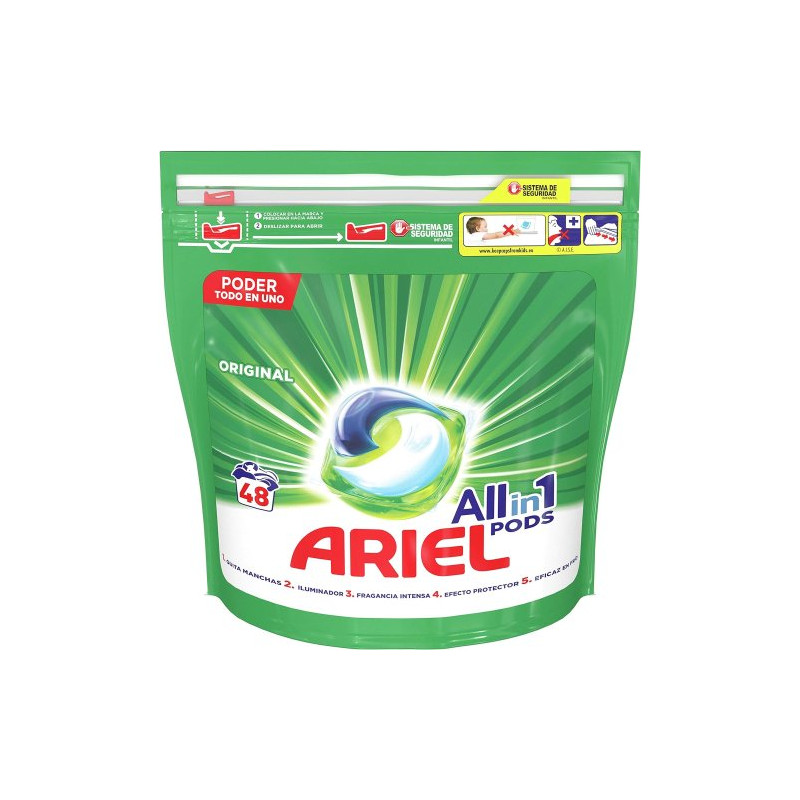 Ariel 3en1 Pods Detergente En Capsulas (48 D)