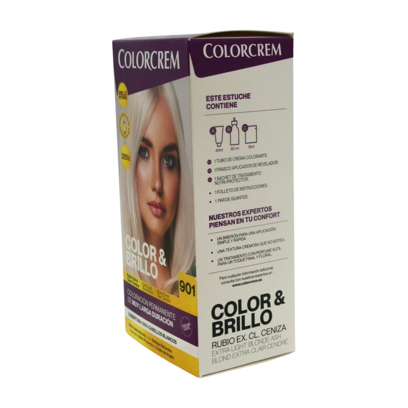 Colorcrem Tinte N. 901 Rubio Extraclaro Ceniza