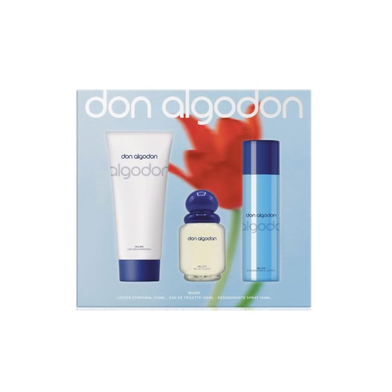 Don Algodon Set Mujer (Col.+ Gel + Loción Corporal)