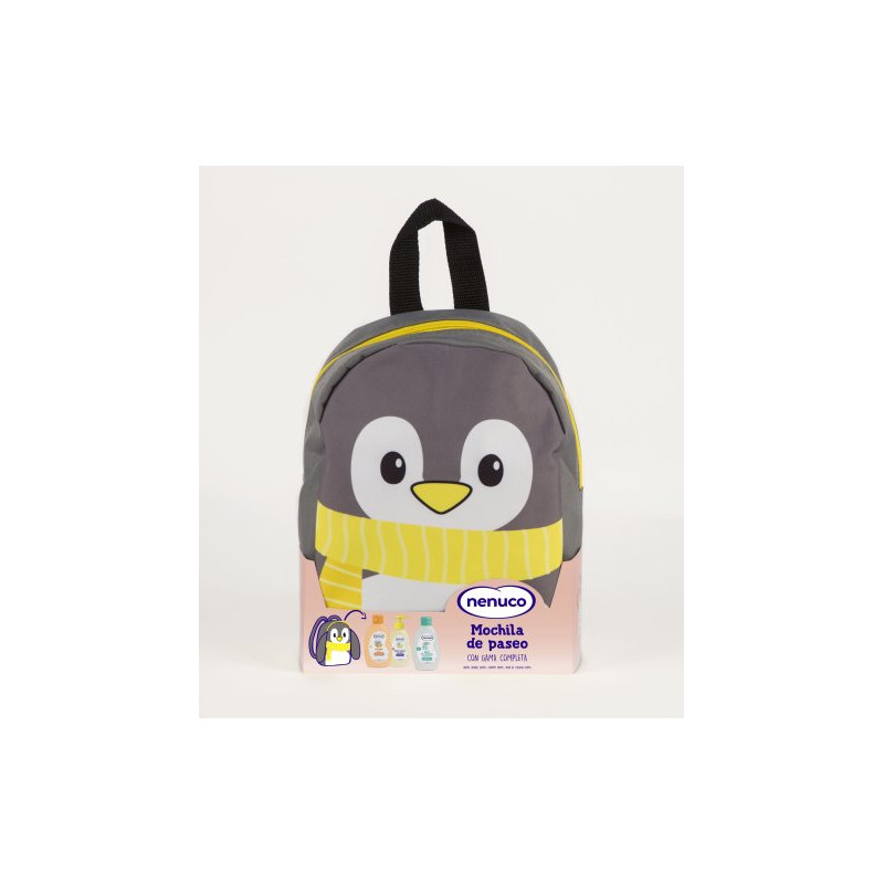 Mochila Pingüino Pack Bebé (3 Piezas)