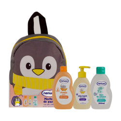 Mochila Pingüino Pack Bebé (3 Piezas)