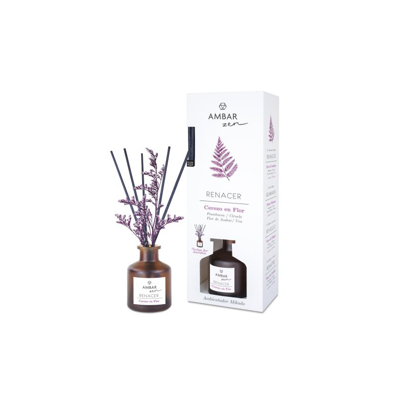 Ambar Zen Mikado Renacer 40 ml Cerezo en Flor