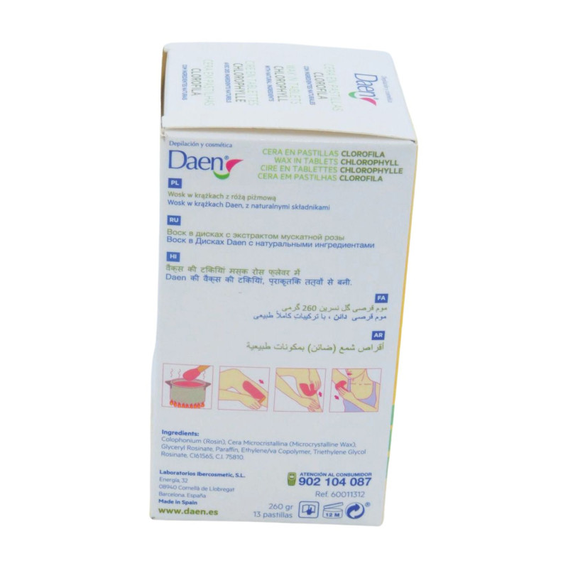 Daen Cera Caliente 12 Pastillas Clorofila