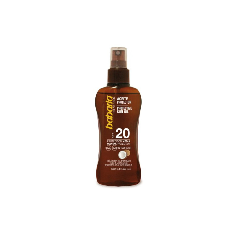 Protector Solar Viaje Aceite Coco 100 ml Spf 20