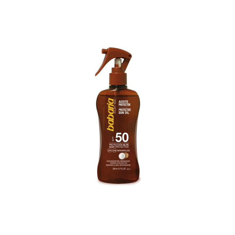 Protector Solar Aceite Pistola 200 ml Spf 50 Coco