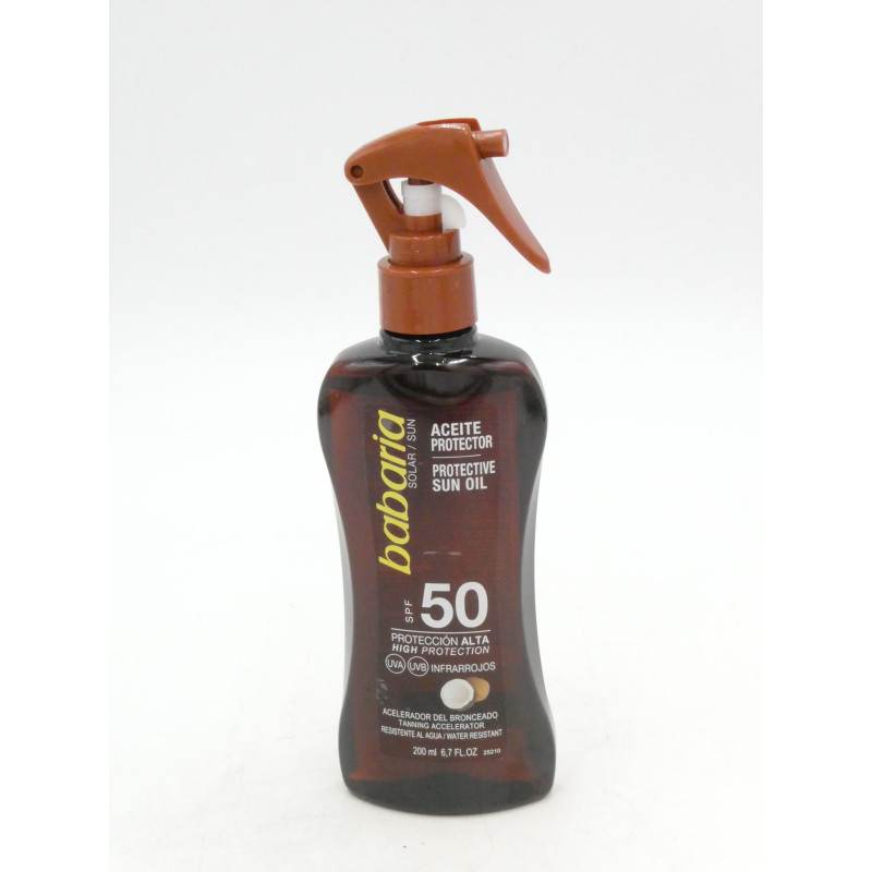 Protector Solar Aceite Pistola 200 ml Spf 50 Coco