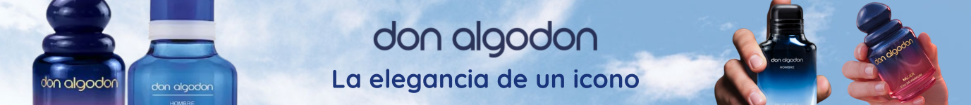 Don Algodón es una marca icónica de la perfumería española, reconocida por sus fragancias frescas, suaves y de estilo desenfadado.