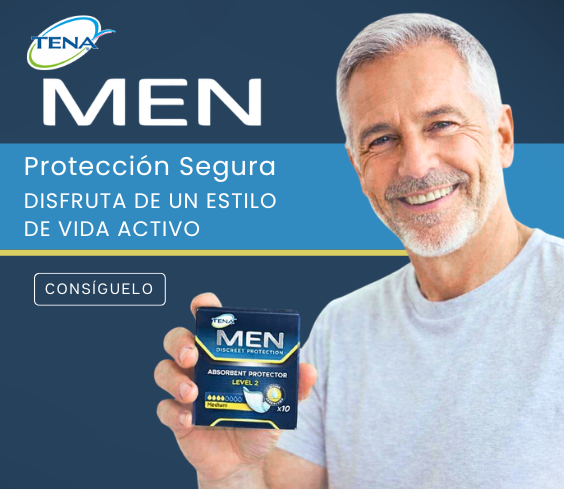 Tena Men Level 2 Protector es un protector para la incontinencia urinaria y las pérdidas de orina medias o moderadas especial para el hombre. Se ajusta de forma discreta y segura a la ropa interior masculina. 