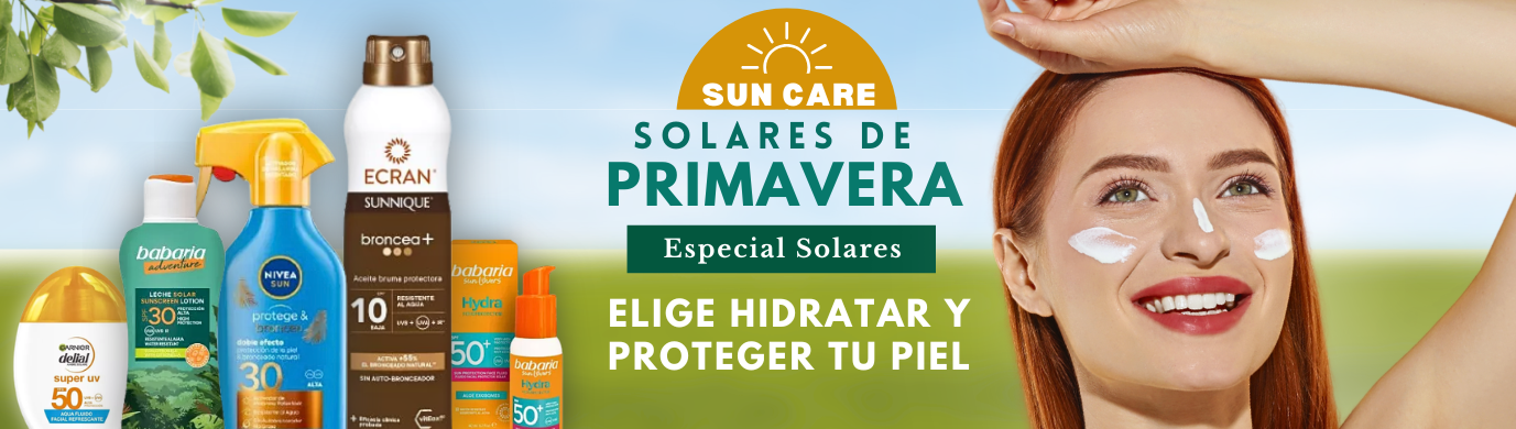 Protección solares, primavera, bronceadores,hidratación de la piel.