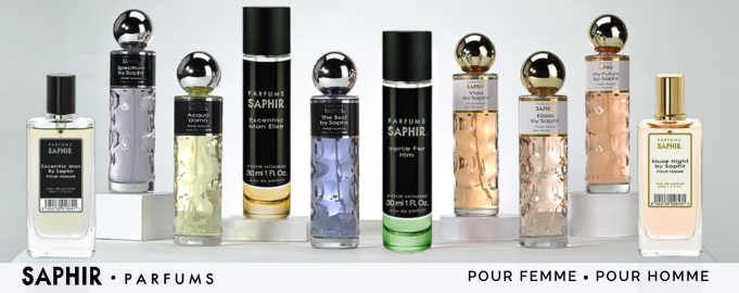 Saphir Perfums es una marca española de perfumería reconocida por ofrecer perfumes de alta calidad a precios accesibles. Su propuesta se basa en crear fragancias inspiradas en grandes clásicos de la perfumería, acercando aromas sofisticados al público que busca equilibrio entre calidad y precio. En su catálogo destacan perfumes femeninos, masculinos y unisex, elaborados con composiciones intensas y duraderas que se adaptan a cada estilo y ocasión. Saphir Perfums apuesta por la larga duración, la excelente fijación y una amplia variedad olfativa, convirtiéndose en una opción ideal para quienes desean disfrutar de sus fragancias favoritas cada día.